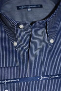 Blue pin stripe shirt
